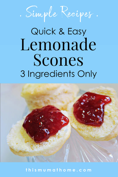 Lemonade Scones 3 Ingredients Only - Simple Cakes